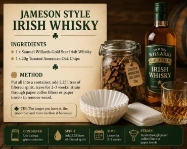 Recipe Packs - Jameson style Irish Whisky