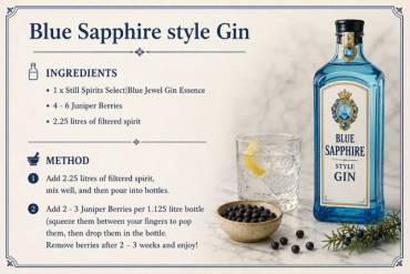 Recipe Packs - Blue Sapphire style Gin