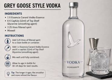 Recipe Pack - Grey Goose Style Vodka