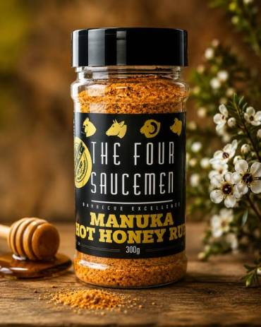 The Four Sauceman - Manuka Hot Honey Rub 300g