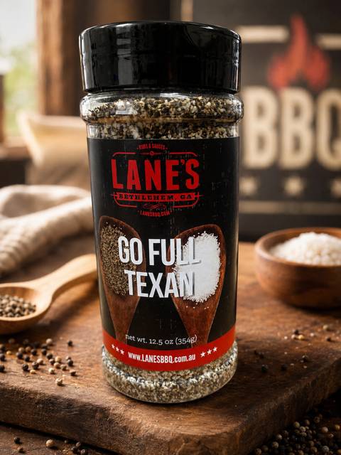 Lane's - Go Full Texan 50/50 Salt + Pepper 354g 1 Lane's - Go Full Texan 50/50 Salt + Pepper 354g
