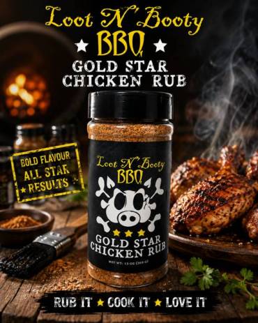 Loot N’ Booty BBQ Gold Star Chicken Rub 369g
