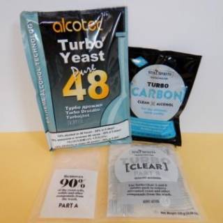 Yeast/Clear/Carbon Bundle - Alcotec 48hr Turbo