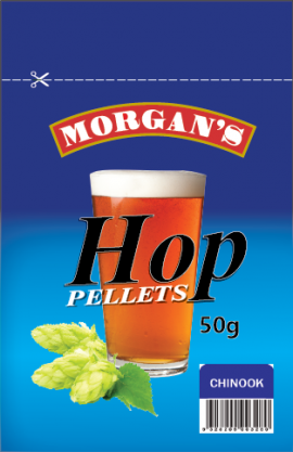 Chinook Hop Pellets 50g - Morgans 1