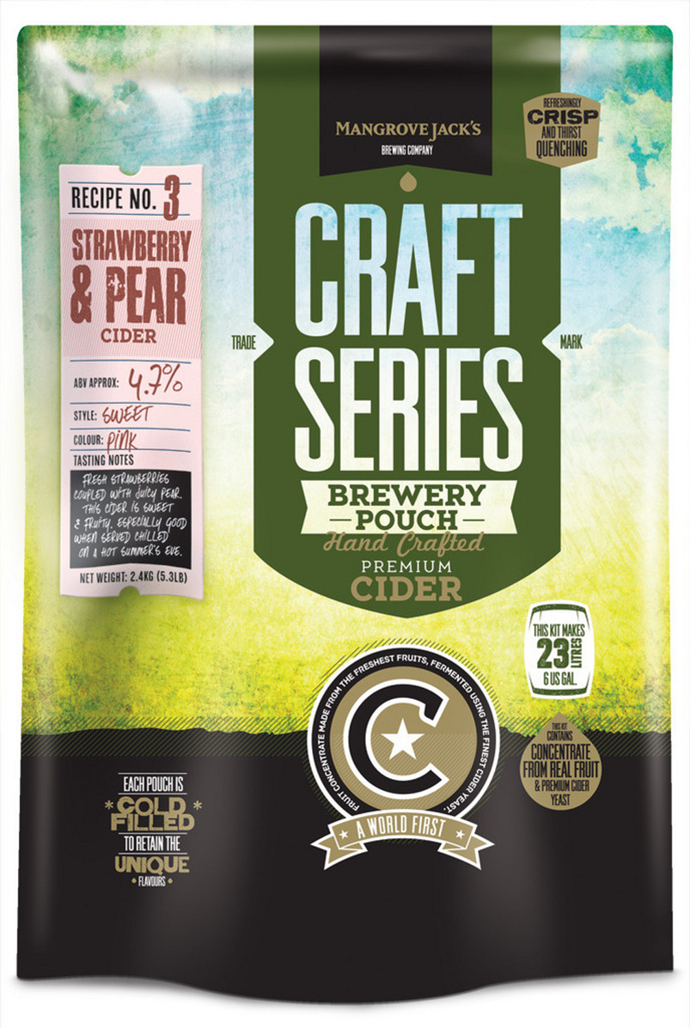 Strawberry and Pear Mangrove Jacks Craft Series Marlin Coast Home Brew