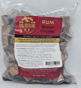 Rum Barrel Chunks 500g (Pure Distilling) 1